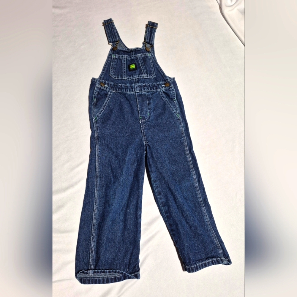 John Deere 4T Overalls Jean Blue Denim Toddler Bibs Farmwear